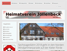 Tablet Screenshot of heimatverein-joellenbeck.de